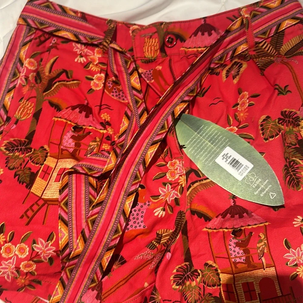 BNWT Farm Rio Secret Garden Shorts Womens Large - Picture 6 of 8